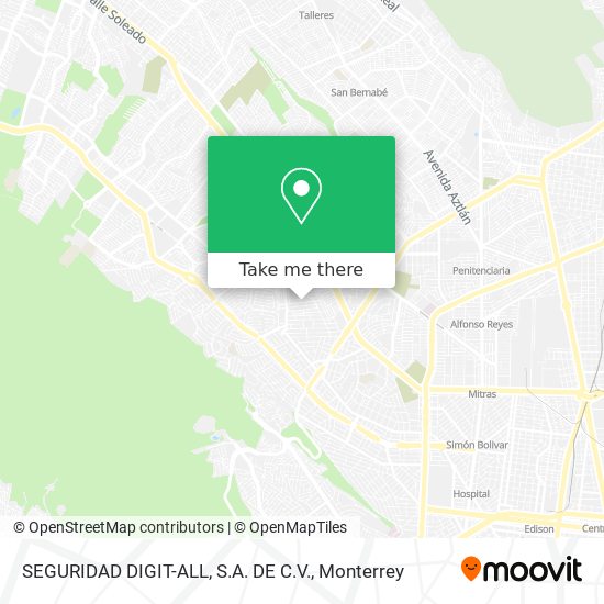 Mapa de SEGURIDAD DIGIT-ALL, S.A. DE C.V.