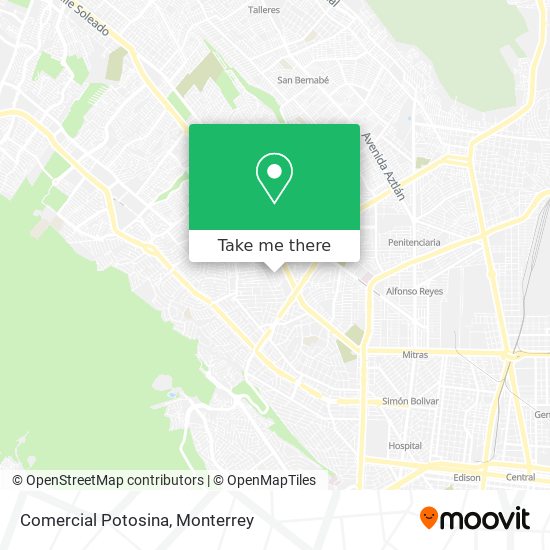 Mapa de Comercial Potosina