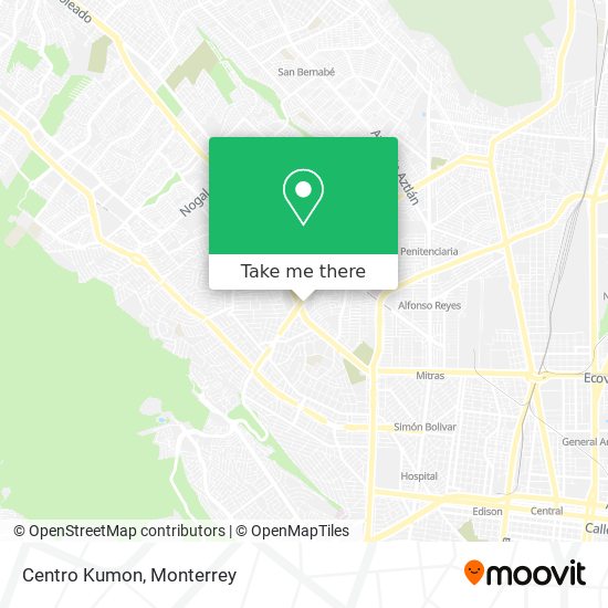 Centro Kumon map