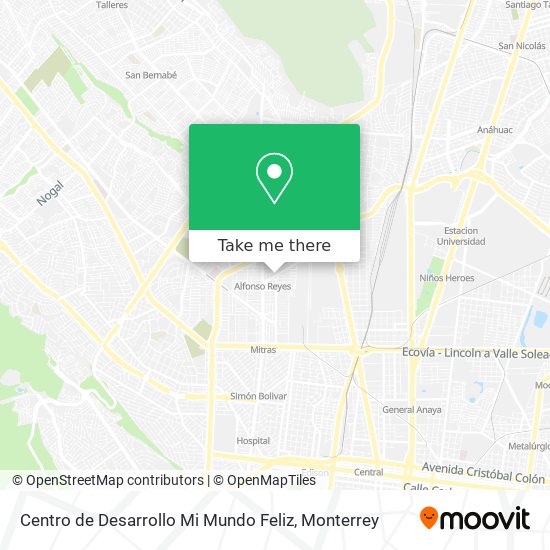Centro de Desarrollo Mi Mundo Feliz map
