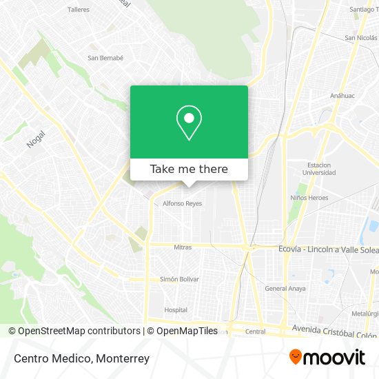 Mapa de Centro Medico