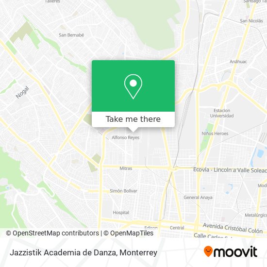 Mapa de Jazzistik Academia de Danza