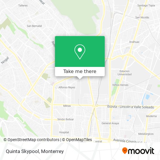 Mapa de Quinta Skypool
