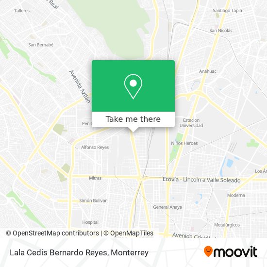 Lala Cedis Bernardo Reyes map