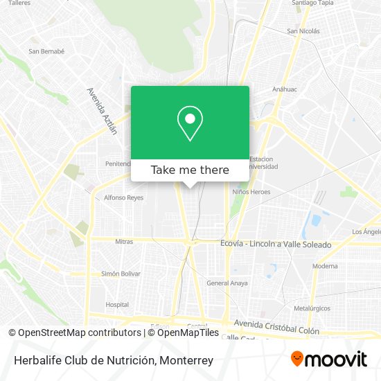 Mapa de Herbalife Club de Nutrición