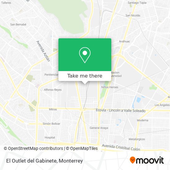 El Outlet del Gabinete map