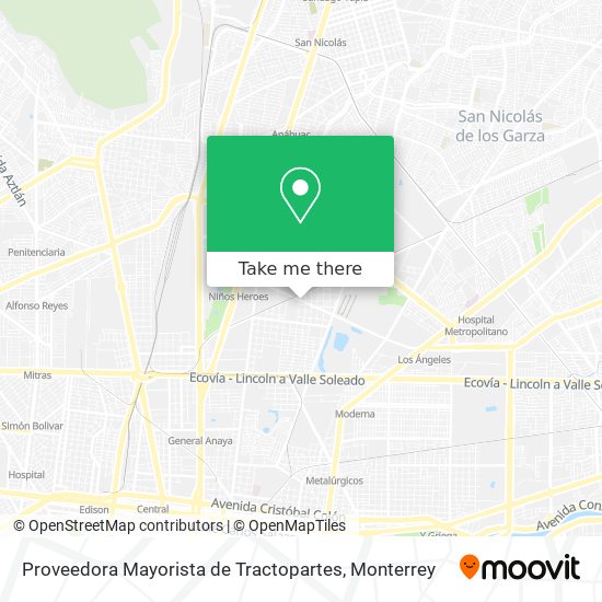 Proveedora Mayorista de Tractopartes map