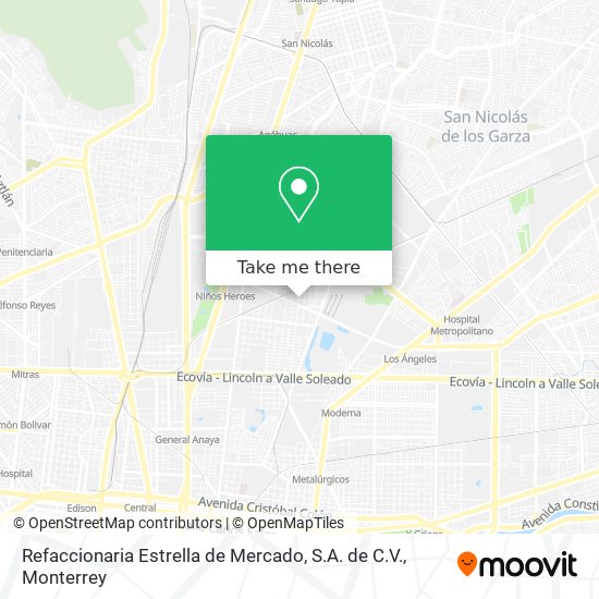Mapa de Refaccionaria Estrella de Mercado, S.A. de C.V.