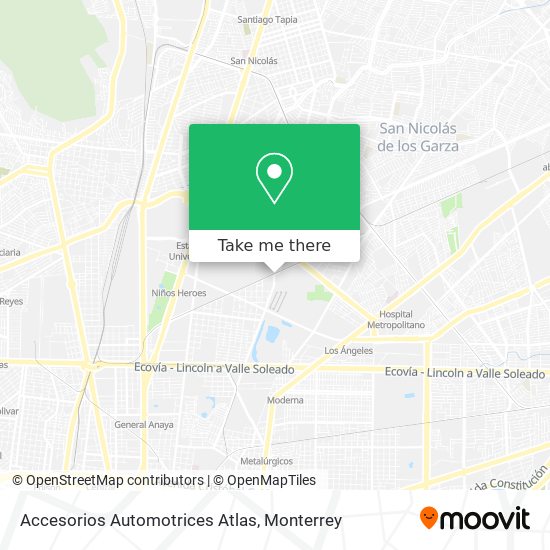 Accesorios Automotrices Atlas map