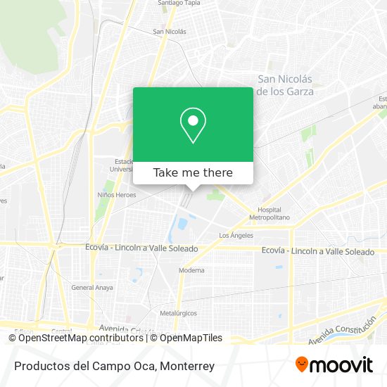 Productos del Campo Oca map