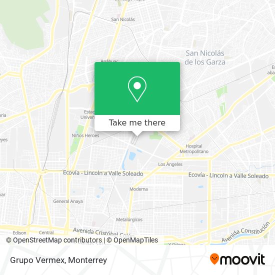 Mapa de Grupo Vermex