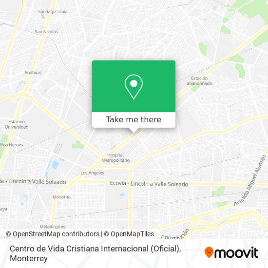 Mapa de Centro de Vida Cristiana Internacional (Oficial)
