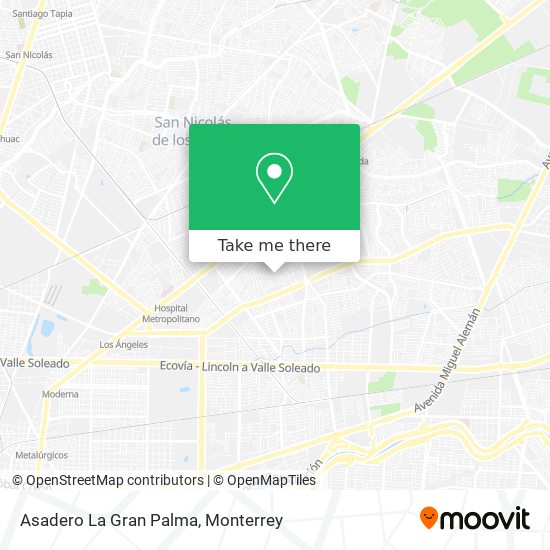 Asadero La Gran Palma map