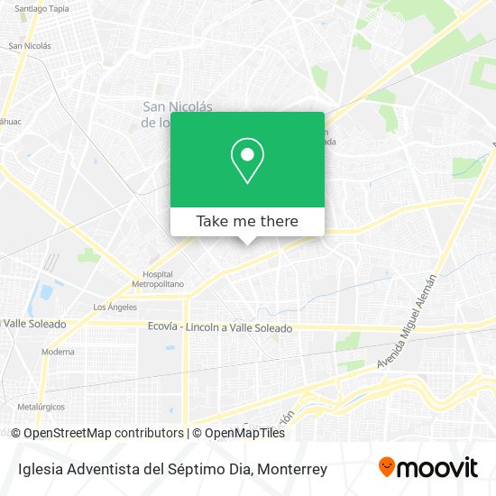 Mapa de Iglesia Adventista del Séptimo Dia