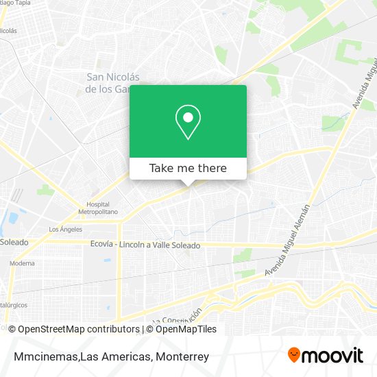 Mmcinemas,Las Americas map