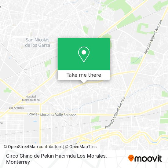 Mapa de Circo Chino de Pekin Hacirnda Los Morales