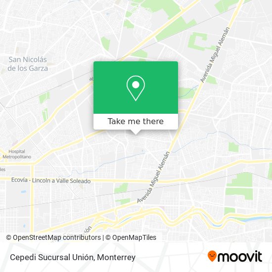 Cepedi Sucursal Unión map