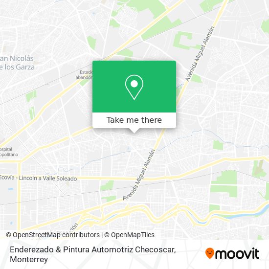 Mapa de Enderezado & Pintura Automotriz Checoscar