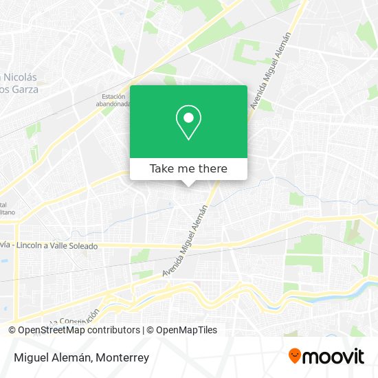 Mapa de Miguel Alemán