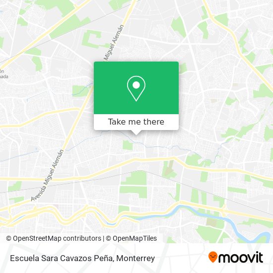 Mapa de Escuela Sara Cavazos Peña
