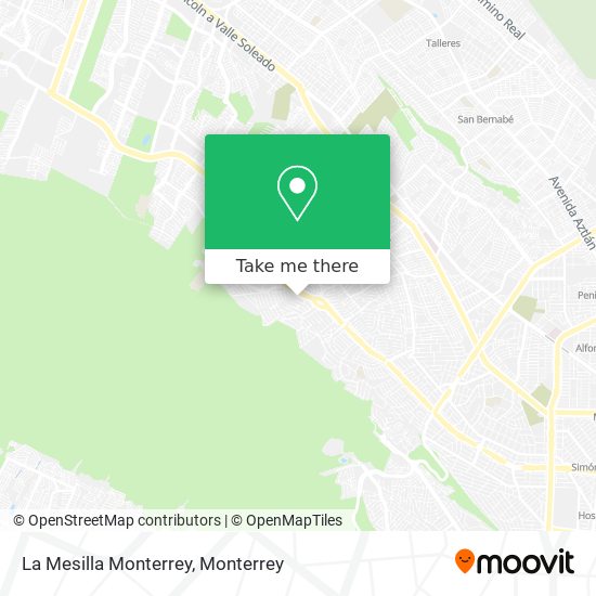 Mapa de La Mesilla Monterrey
