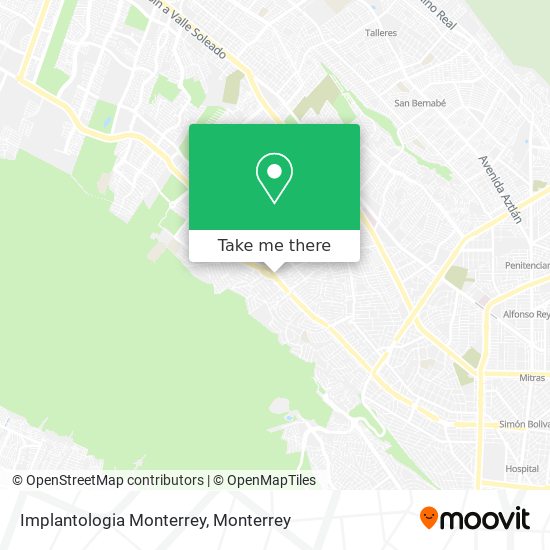 Implantologia Monterrey map