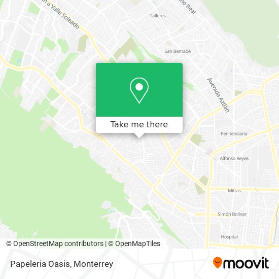 Mapa de Papeleria Oasis