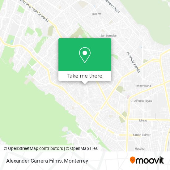 Alexander Carrera Films map