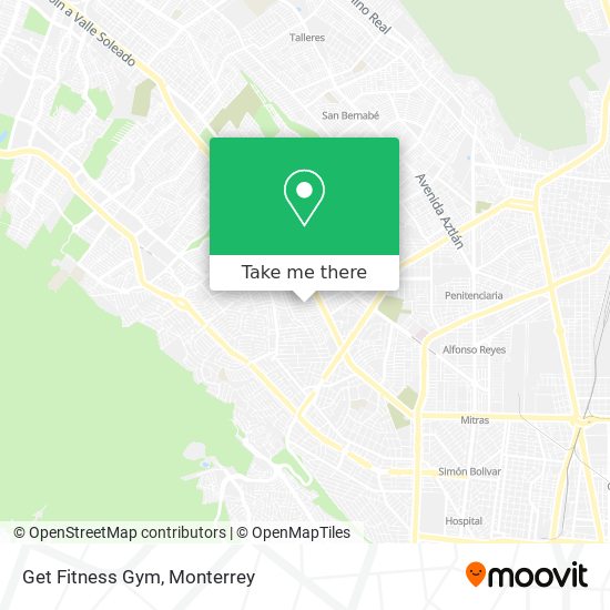 Get Fitness Gym map