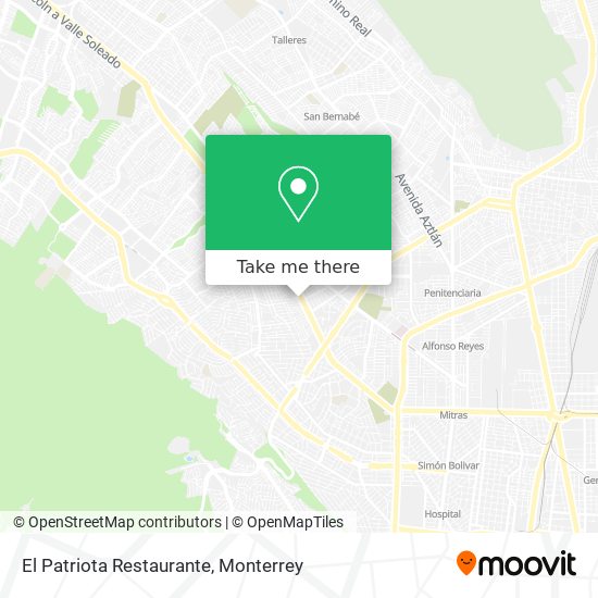 Mapa de El Patriota Restaurante