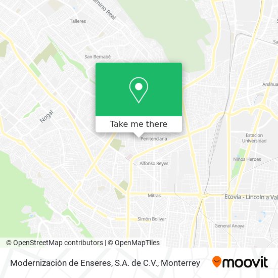 Modernización de Enseres, S.A. de C.V. map