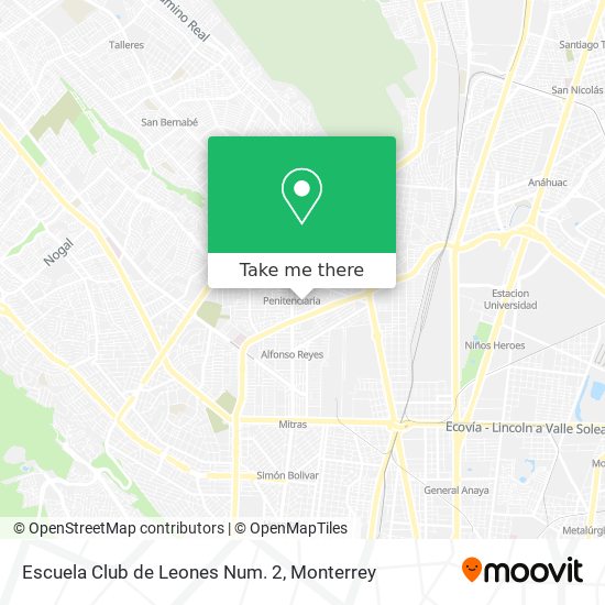 Mapa de Escuela Club de Leones Num. 2