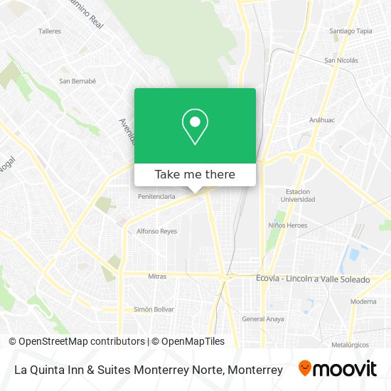 La Quinta Inn & Suites Monterrey Norte map