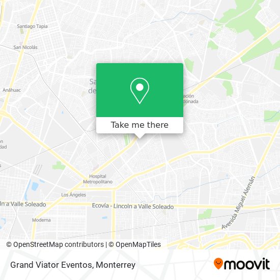 Mapa de Grand Viator Eventos
