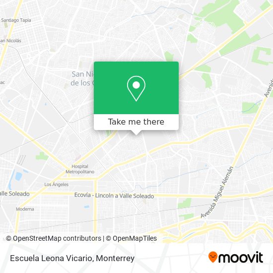Escuela Leona Vicario map