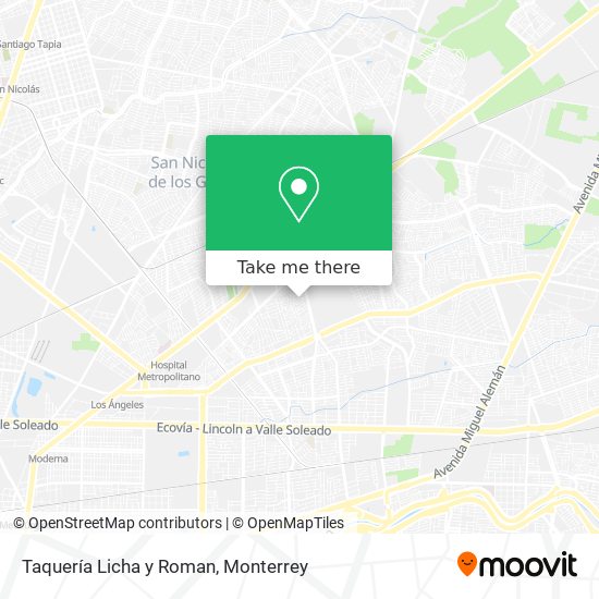 Taquería Licha y Roman map