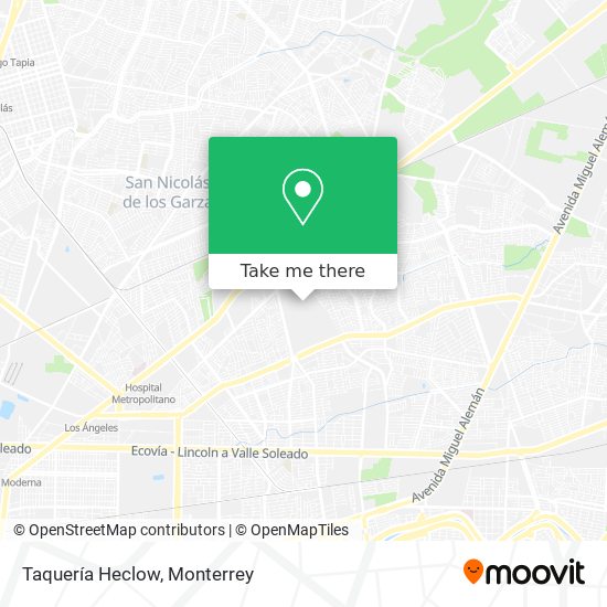 Mapa de Taquería Heclow