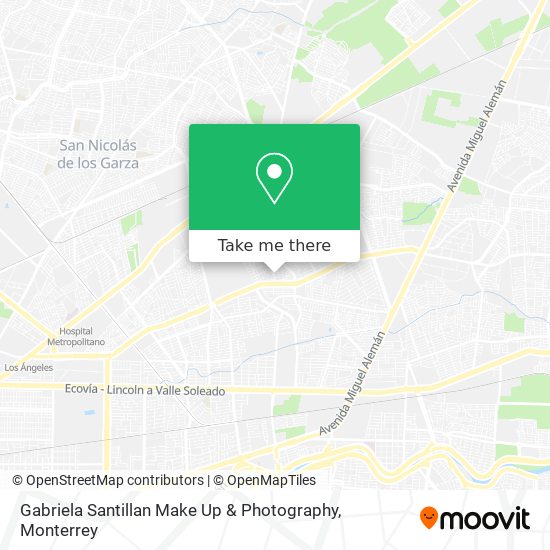 Mapa de Gabriela Santillan Make Up & Photography