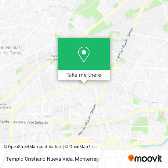 Mapa de Templo Cristiano Nueva Vida