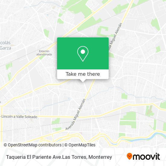 Taqueria El Pariente Ave.Las Torres map