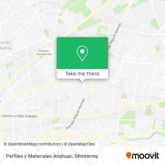 Mapa de Perfiles y Materiales Anahuac