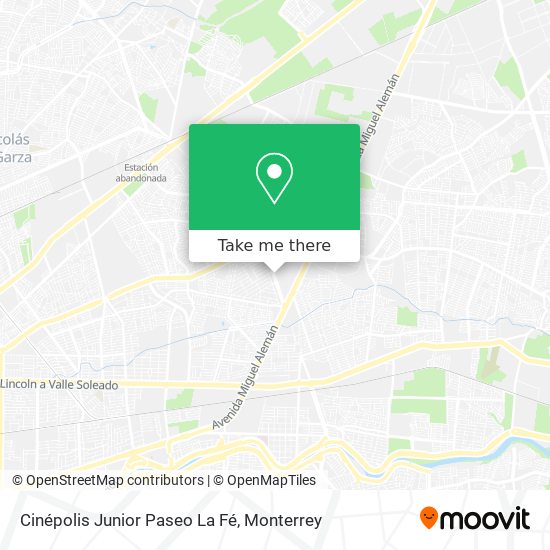 Cinépolis Junior Paseo La Fé map