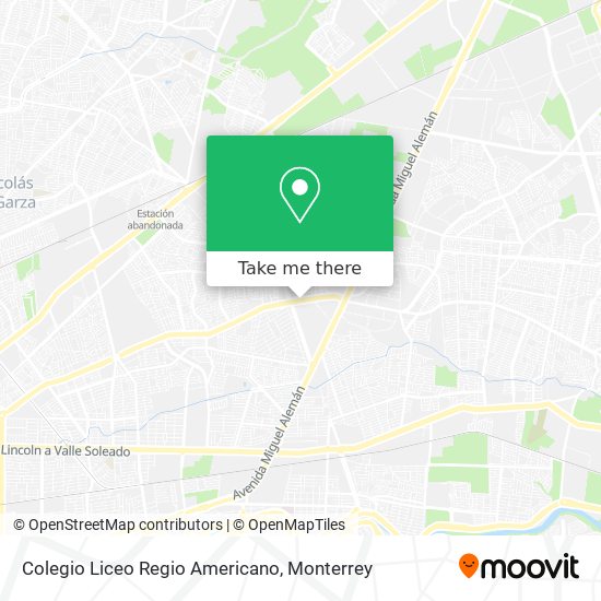 Colegio Liceo Regio Americano map