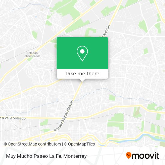 Mapa de Muy Mucho Paseo La Fe
