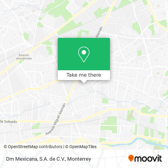 Dm Mexicana, S.A. de C.V. map