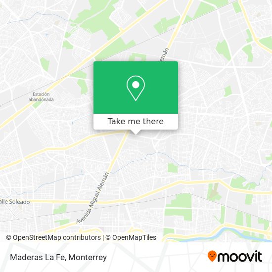 Mapa de Maderas La Fe