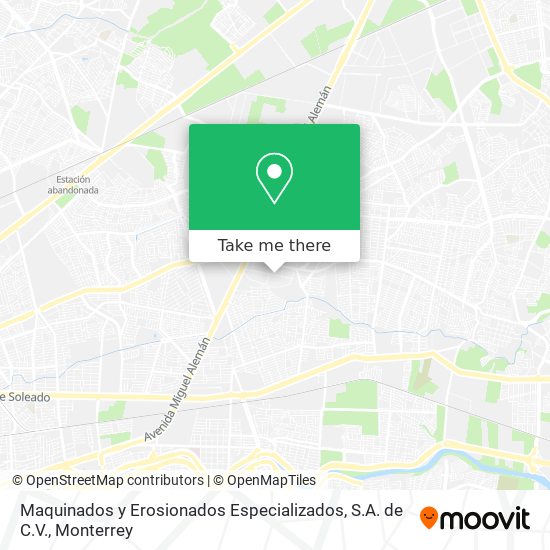 Mapa de Maquinados y Erosionados Especializados, S.A. de C.V.