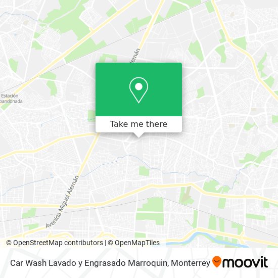 Mapa de Car Wash Lavado y Engrasado Marroquin