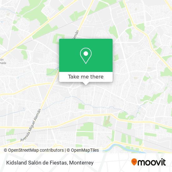 Kidsland Salón de Fiestas map