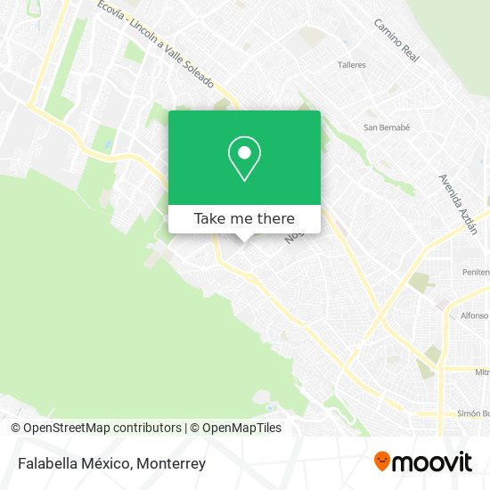 Falabella México map